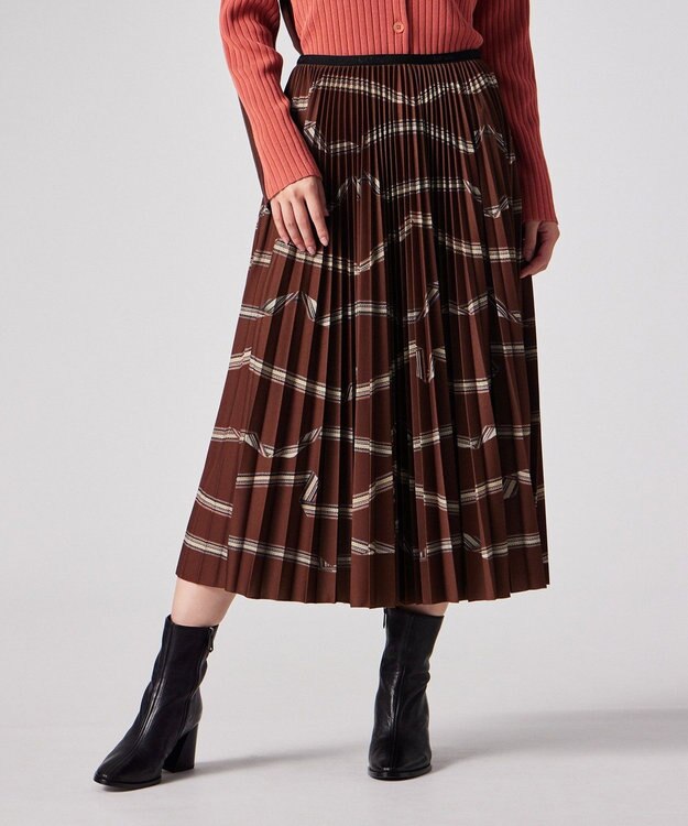 Paul Smith Signature Stripe リボン プリーツスカート