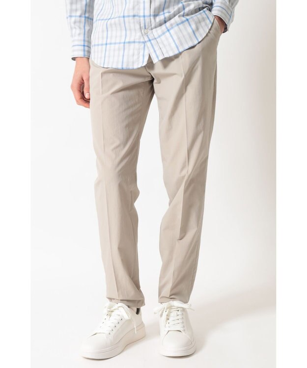 DAKS 温度調節・イージーケア テーパードパンツ クロッカリー