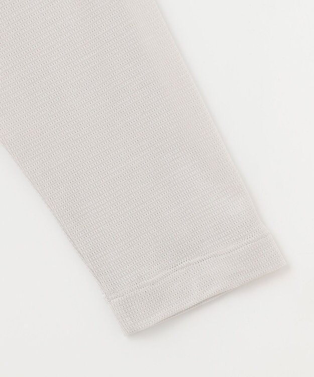 自由区 L 【保湿性/吸湿性/吸水速乾/接触冷感/UVケア】ハンディカーディガン ショート ライトグレー系