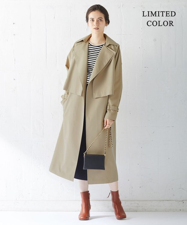 ICB L T/Cシャンブレーツイル 3WAYコート シャンブレーベージュ系［WEB限定］