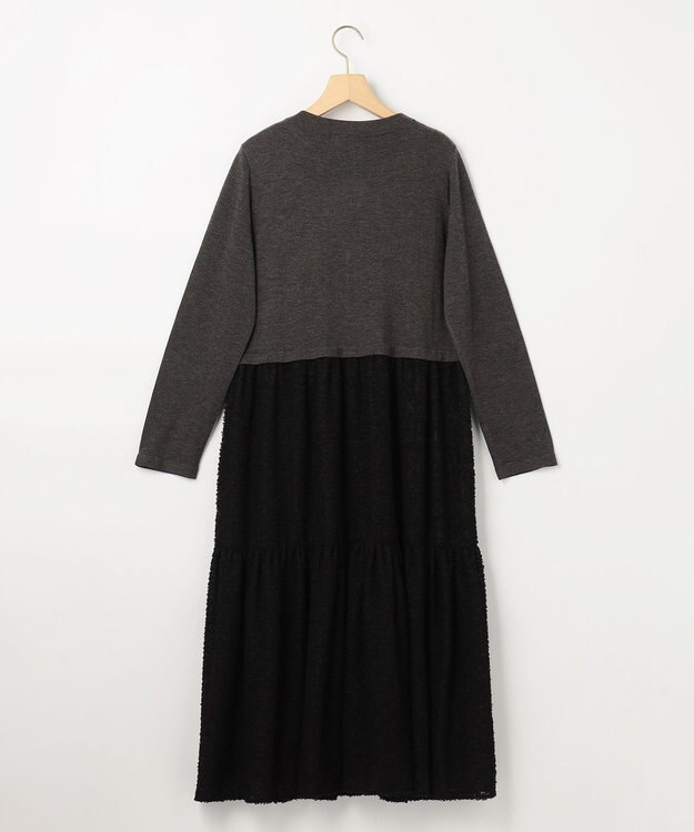 組曲 ヘアリーコンビ ワンピース グレー系