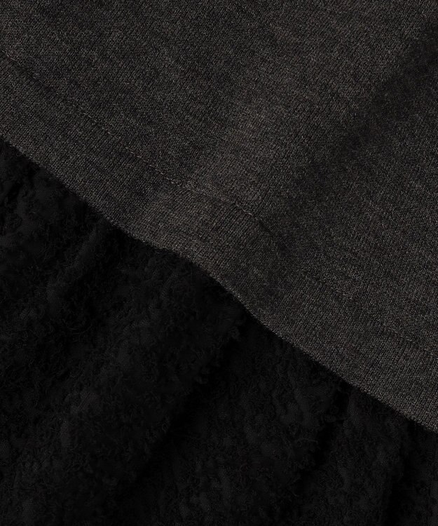 組曲 ヘアリーコンビ ワンピース グレー系