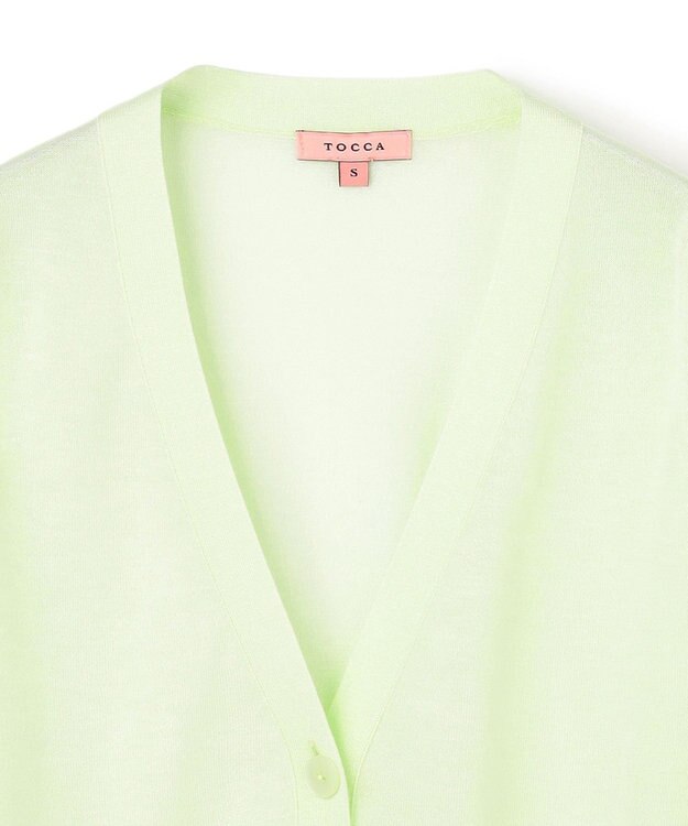 TOCCA 【星風まどかさん着用】SHEER CARDIGAN カーディガン ライトグリーン系