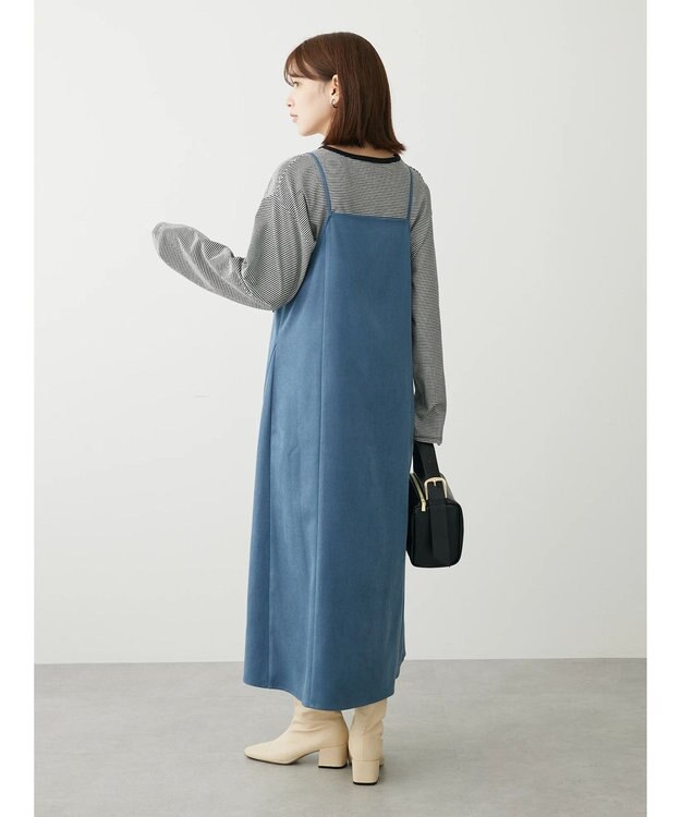 Green Parks ２ｗａｙ起毛キャミワンピース Sax