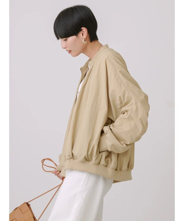 AMERICAN HOLIC 撥水加工ギャザーブルゾン Beige