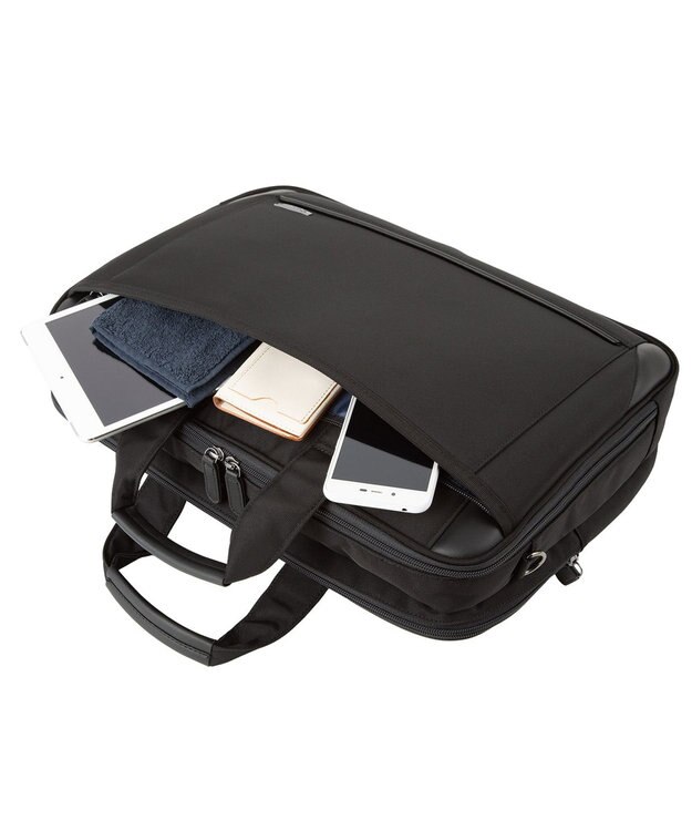 ACE BAGS & LUGGAGE World Traveler クラトス ビジネスバッグ B4サイズ 14インチPC収納 ２気室 65332 ワールドトラベラー ブラック