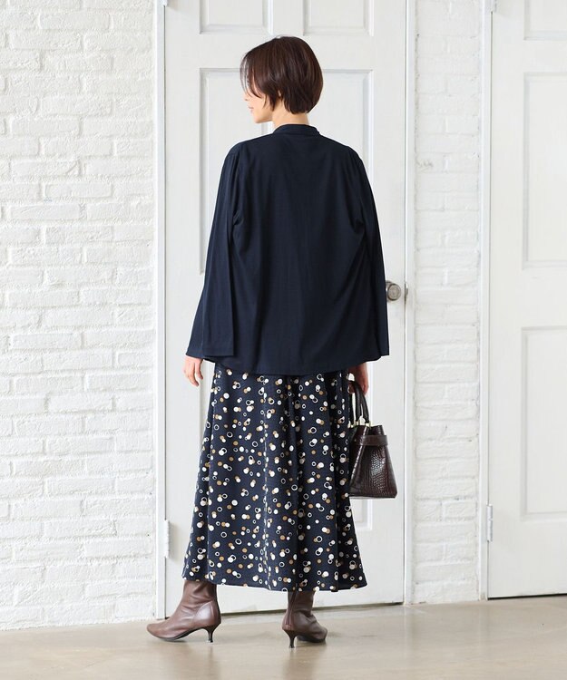 自由区 【好評につき新色追加・接触冷感・UVカット・洗える・XSサイズあり】ハンディカーディガン ミドル丈 (新色）ネイビー系