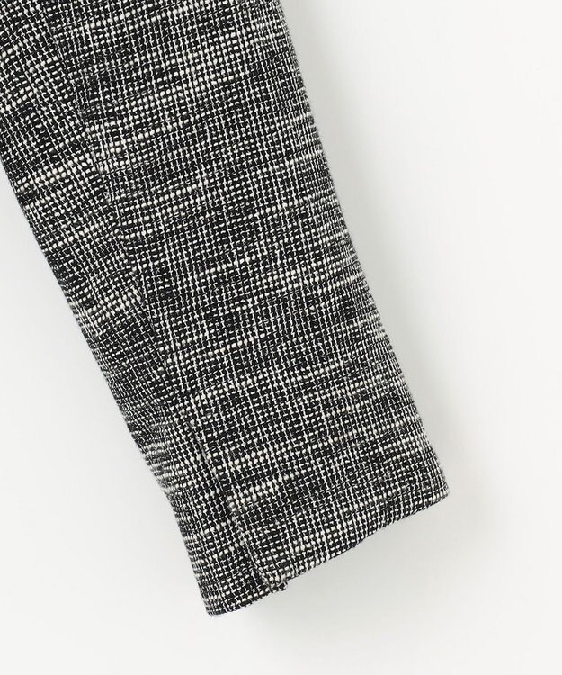 ANY L ツイードミックスジャケット ネイビー×オフ