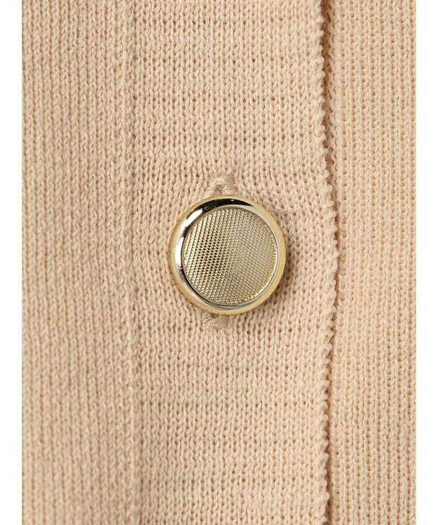 earth music&ecology 金ボタンニットベスト Beige