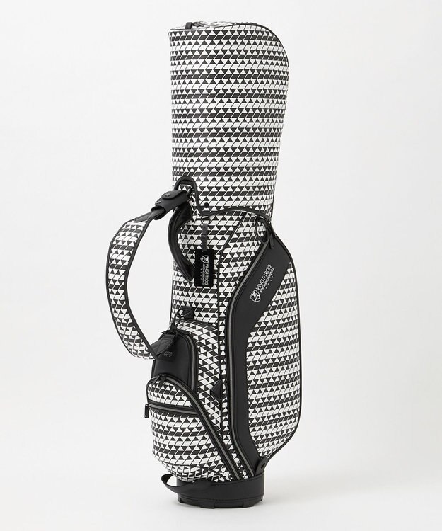 23区GOLF 【UNISEX】フラッグ総柄キャディバッグ　他と被らないデザイン ブラック系5