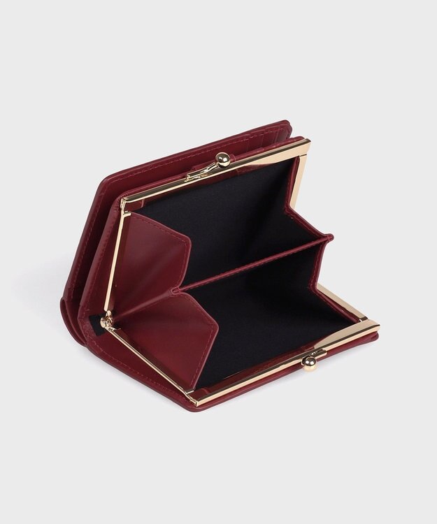 Paul Smith マーケトリースワールラビット がま口2つ折り財布 バーガンディー