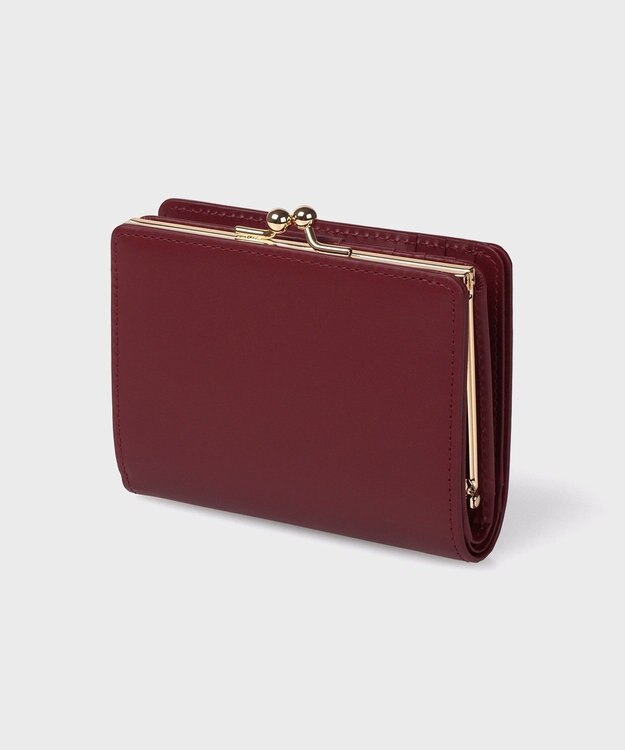 Paul Smith マーケトリースワールラビット がま口2つ折り財布 バーガンディー