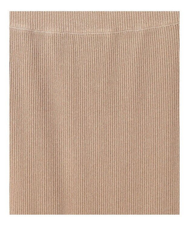 YECCA VECCA ティアードフリルラメニットスカート Beige