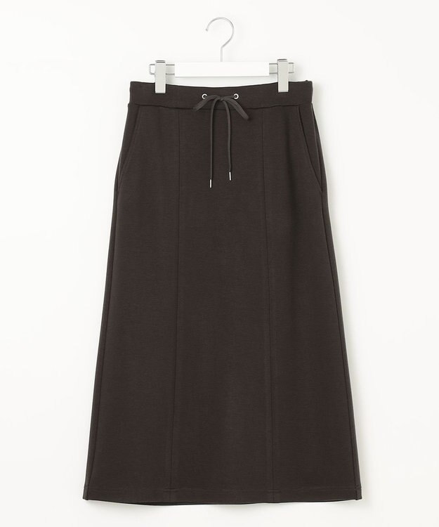 J.PRESS LADIES 【洗える】デュアルウォームポンチ スカート ダークブラウン系