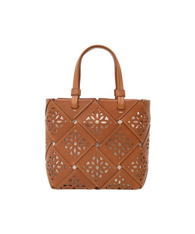 genten サスカットバスケット手提げバッグ＜S＞ チャ