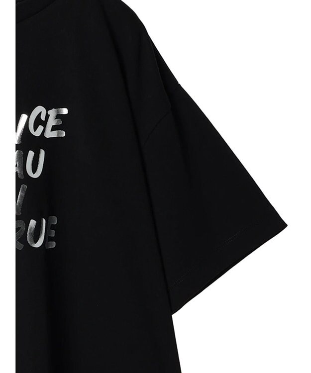 Green Parks 箔プリント半袖ボックスロゴＴ Black
