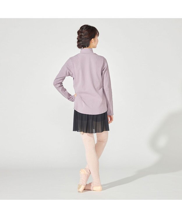 Chacott 【ノーソーイングニット】ポワントカバーレッグウォーマー グレイッシュローズ