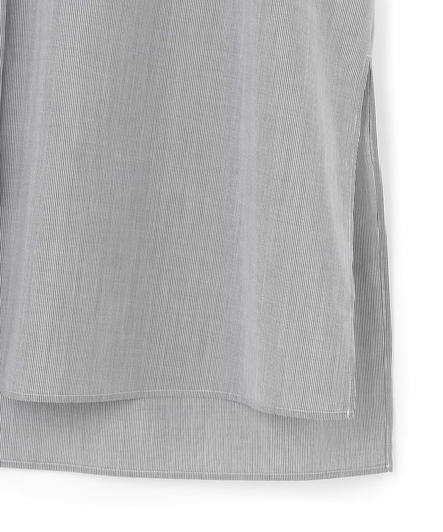 ICB 【先行予約】 クリーンブロード ポンチョシャツ ブラックストライプ