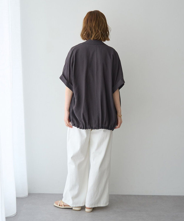 YECCA VECCA ハーフスリーブライトジャケット Charcoal Gray