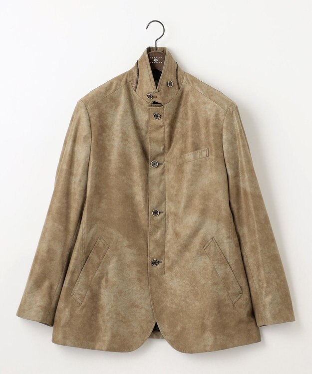 JOSEPH ABBOUD 【キングサイズ・軽量/スウェードタッチ/撥水】ライトスウェード ジャケット ベージュ系
