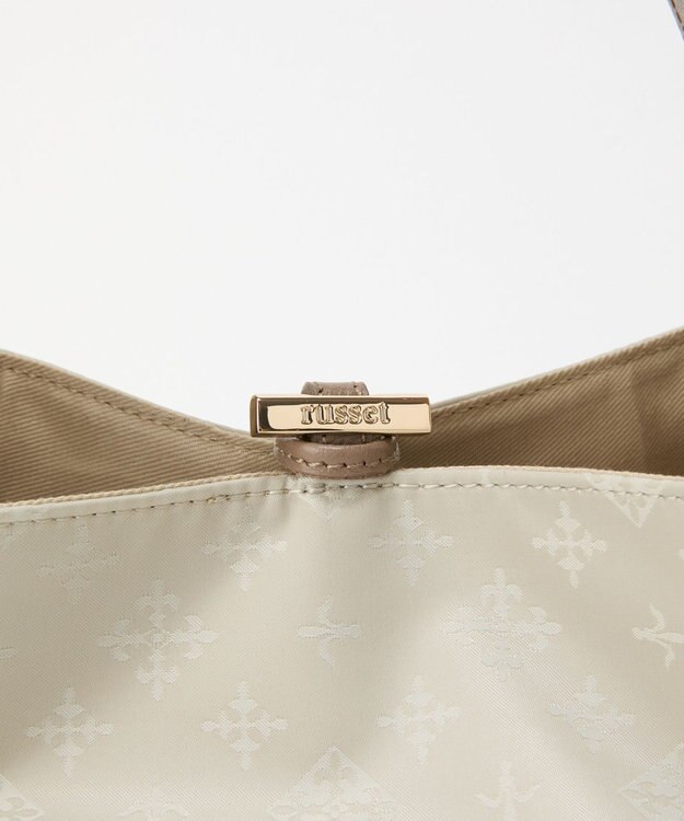 russet ナイロンジャガード2WAYミニトートバッグ(SF-260) Ecru