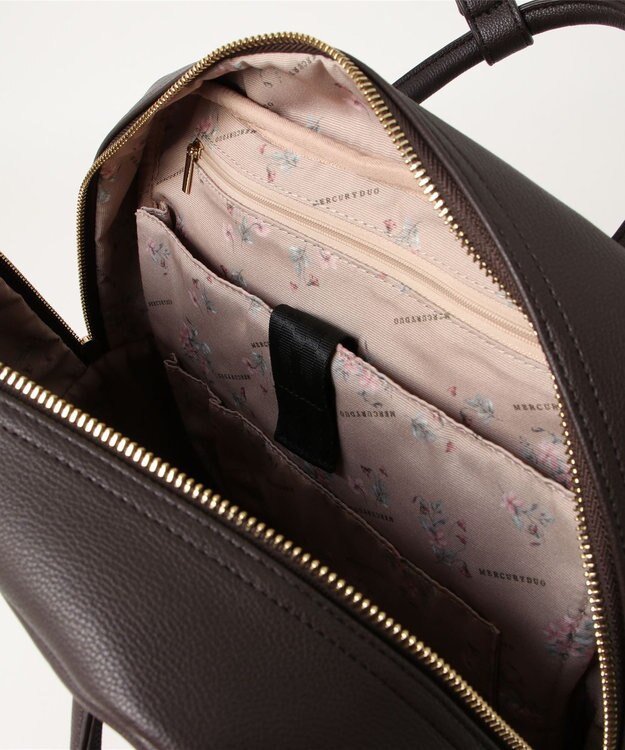 style code 【MERCURYDUO/マーキュリーデュオ】メタルアイレット　2WAY ラージリュック　推し活大容量バッグ ダークブラウン