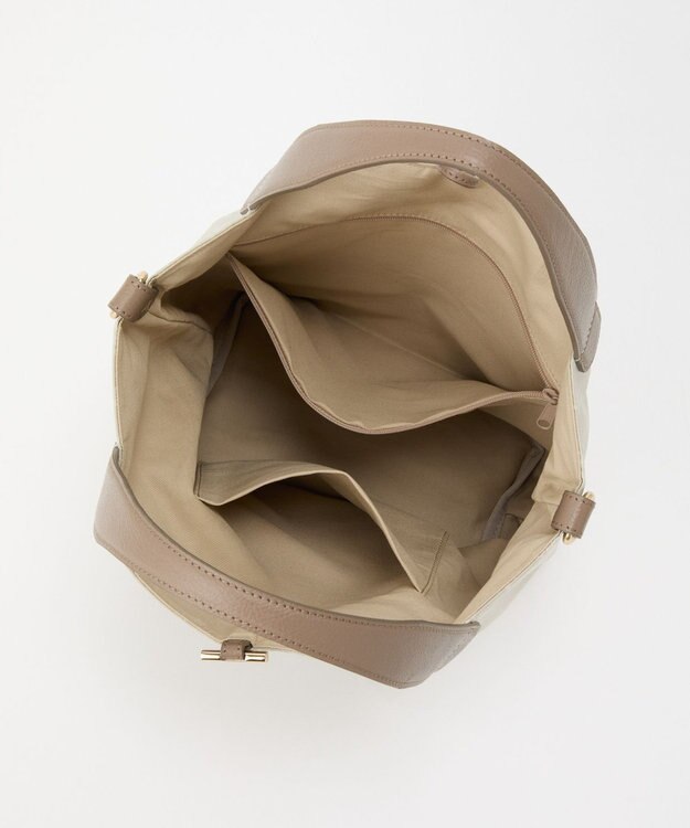 russet ナイロンジャガード2WAYミニトートバッグ(SF-260) Ecru