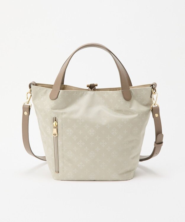 russet ナイロンジャガード2WAYミニトートバッグ(SF-260) Ecru