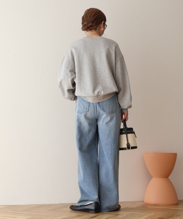 AMERICAN HOLIC タックスリーブスウェット Light Gray Mixture