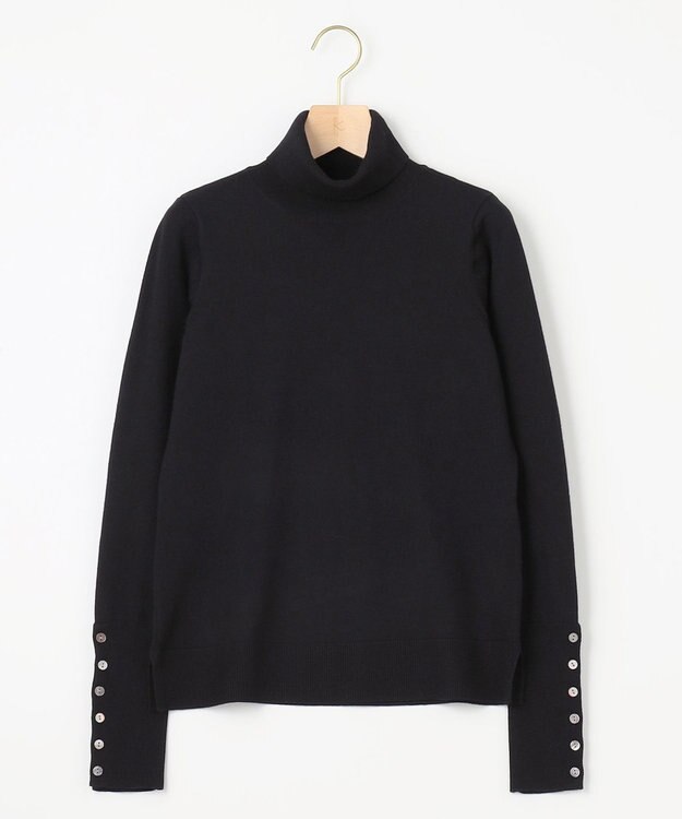 組曲 ルーズフィットタートル ニット ブラック系