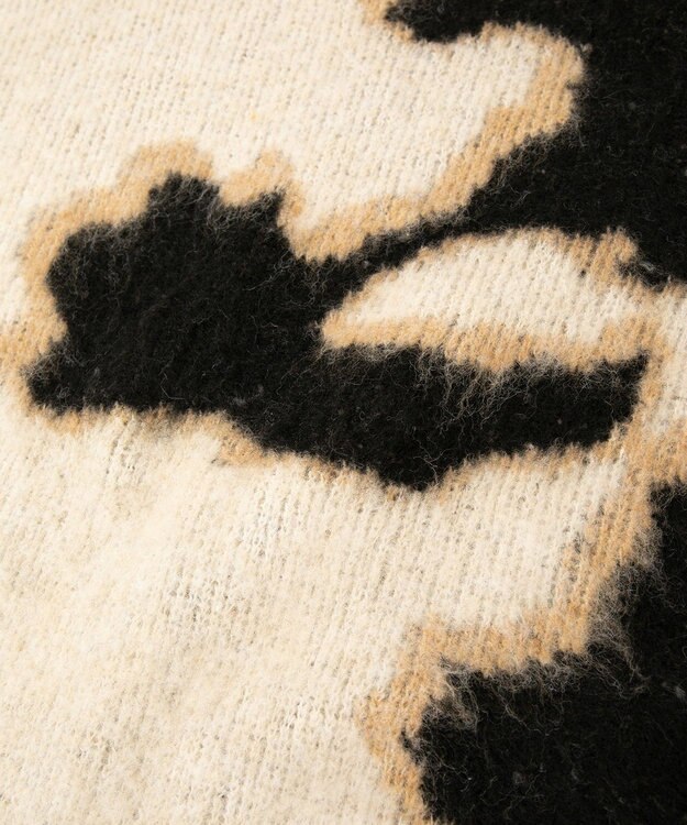 CRAFT STANDARD BOUTIQUE アニマルジャカードニットプルオーバー Light Beige