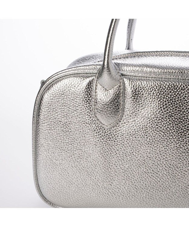 UNBILLION ペルケ perche / 牛革ランドスケープ2wayショルダーバッグM シルバー