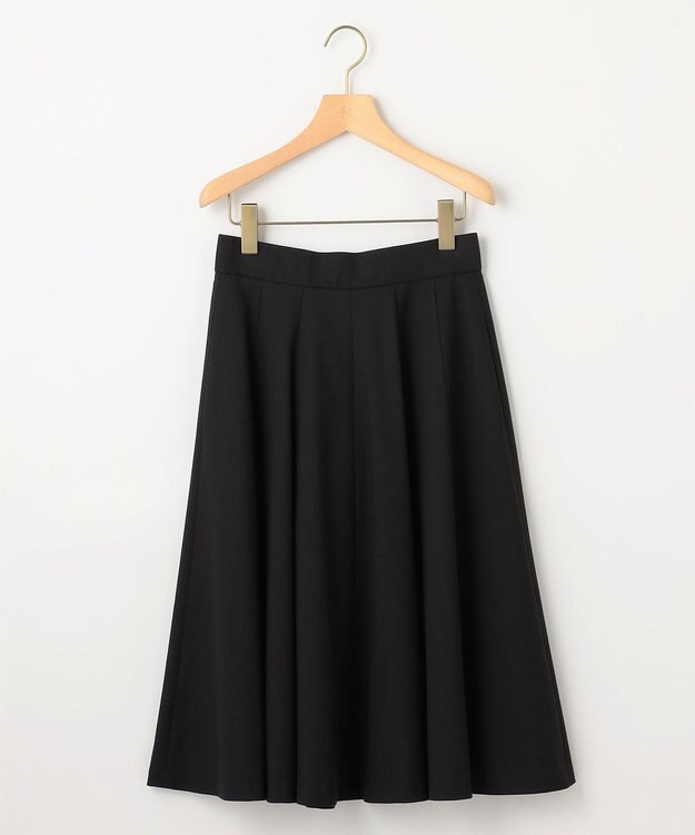組曲 L 【WEB限定カラーあり】ウールライクストレッチ フレアスカート 【WEB限定】ブラック系9