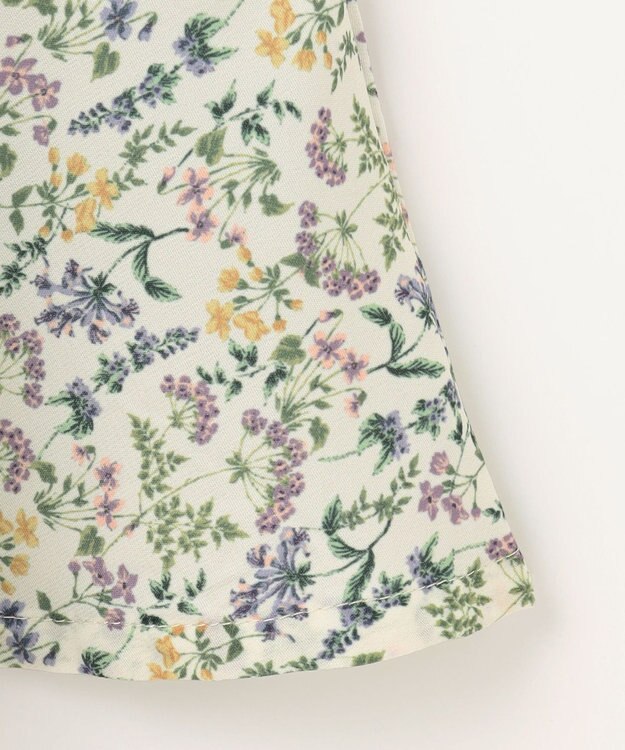 ANY KIDS フラワープリント キャミ ワンピース オフホワイト系