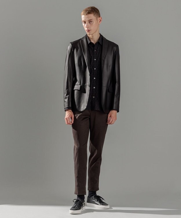 JOSEPH HOMME ライトラムナッパレザー　ジャケット ブラック系