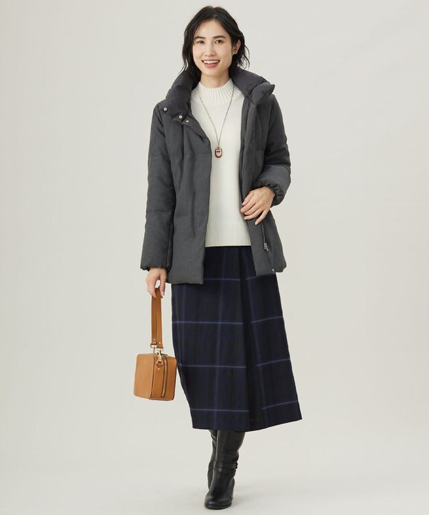 J.PRESS LADIES マーブルノーズ ネックレス ブラウン系