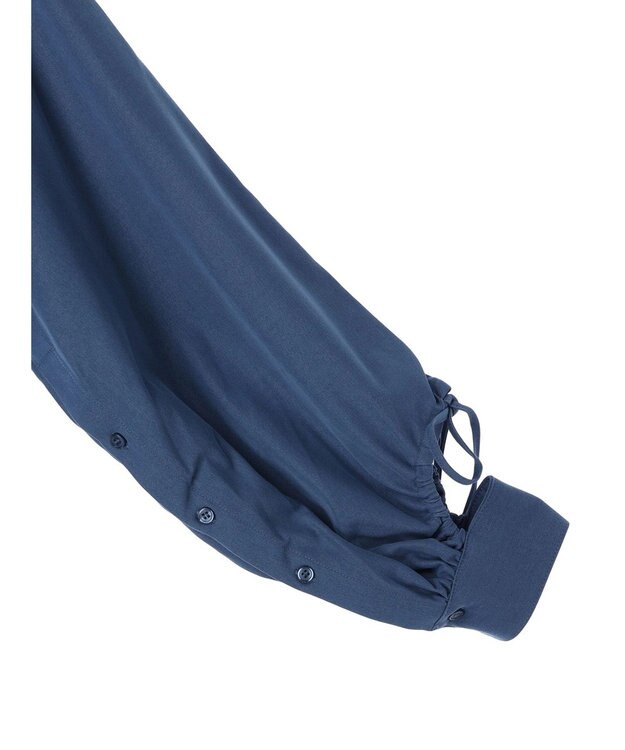 earth music&ecology リボンポイントシャツチュニック Blue