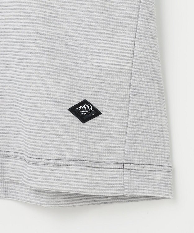 JOSEPH ABBOUD MOUNTAIN 【ゆったり】グリットワッフル　アウトドアポロ シャツ ライトグレー系