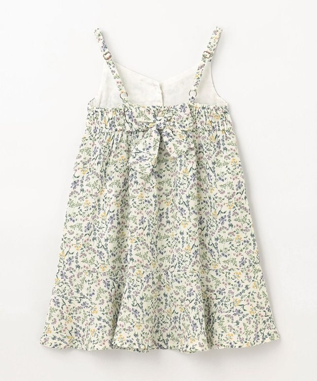 ANY KIDS フラワープリント キャミ ワンピース オフホワイト系
