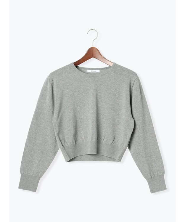 Te chichi コンパクトクルーネックニット【AOYAMA FASHION ASSOCIATION × Te chichi】 グレー