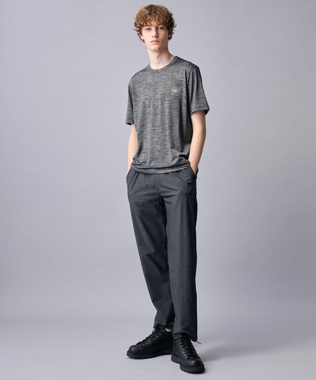 JOSEPH ABBOUD MOUNTAIN 【ゆったり】ドライクールスキンアウトドア Tシャツ グレー系