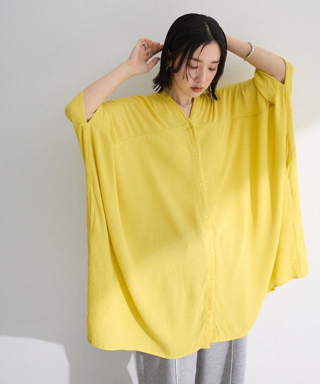 Green Parks Ｉ　レーヨンクレープチュニック Yellow