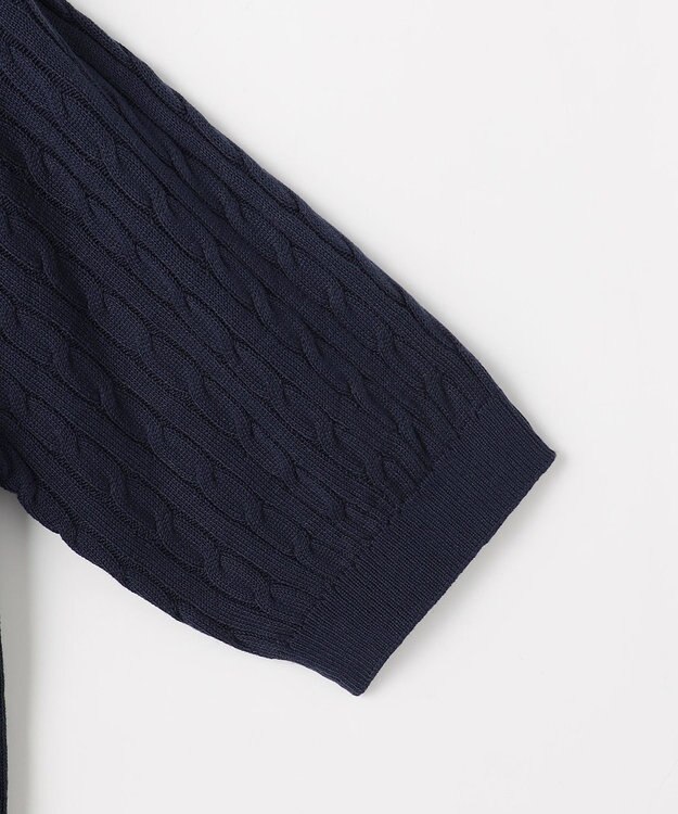 ANY 【POLO BCS別注】ケーブルニットポロ ネイビー