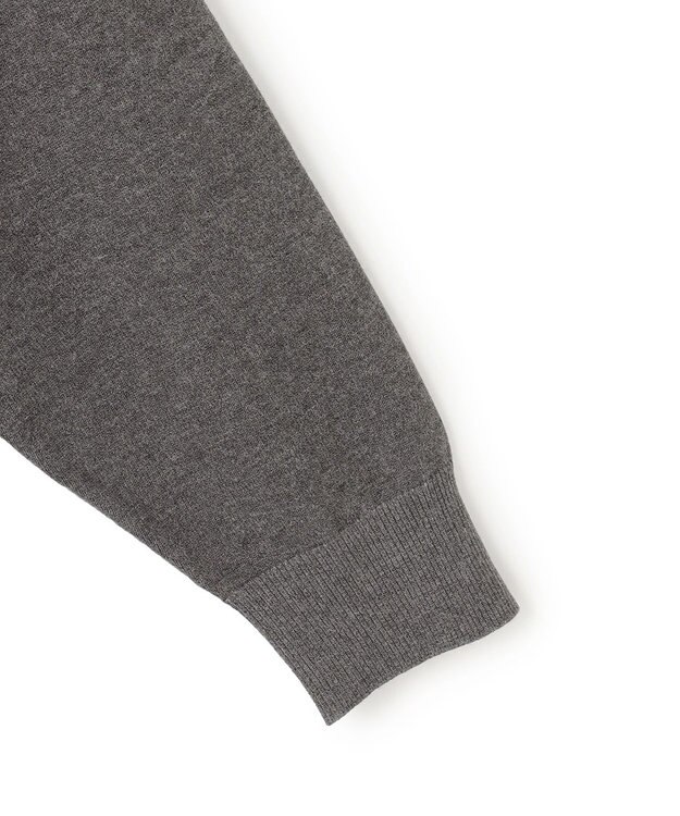 J.PRESS MEN 羽織るだけで整う大人の品格【ストレッチ / イージーケア】【FLEX YARN】ケーブルニット ブルゾンライク カーディガン グレー系