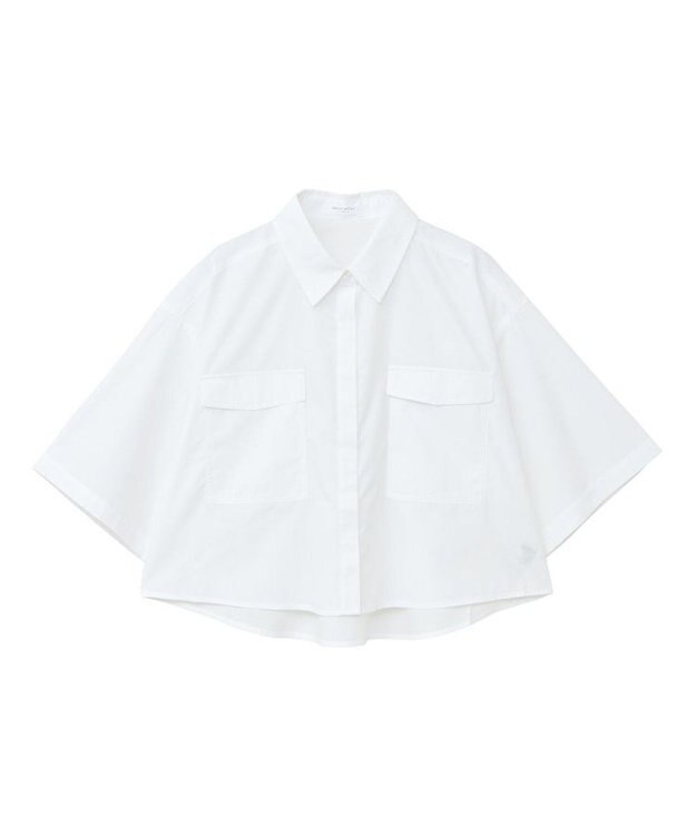 Green Parks ５分袖ショートシャツ Off White