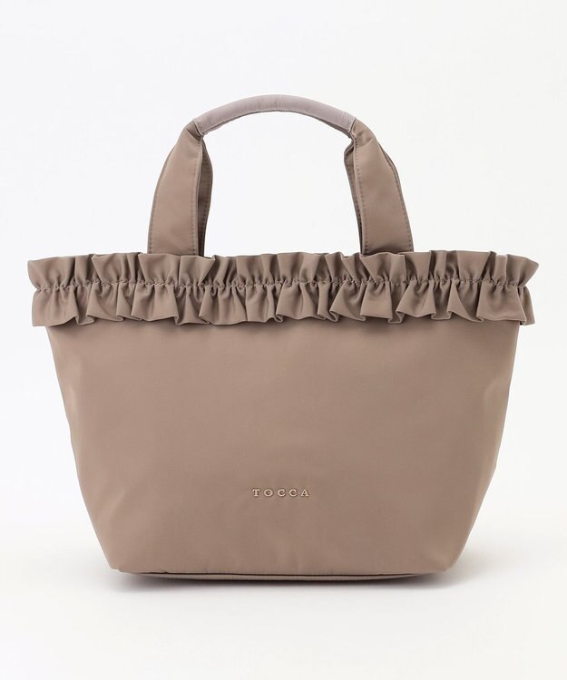 TOCCA 【ショルダー取り外し可能】FRILL GARLAND NYLONTOTE  トートバッグ ベージュ系