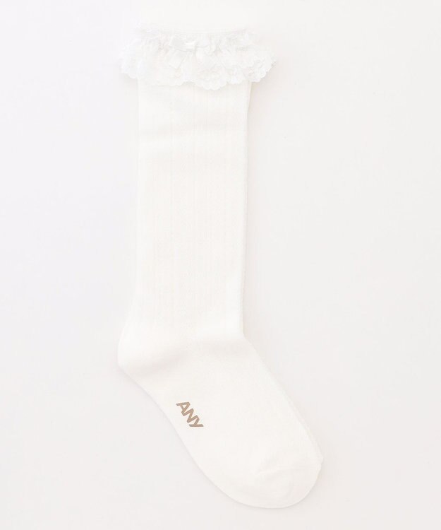 ANY KIDS レースハイソックス オフホワイト