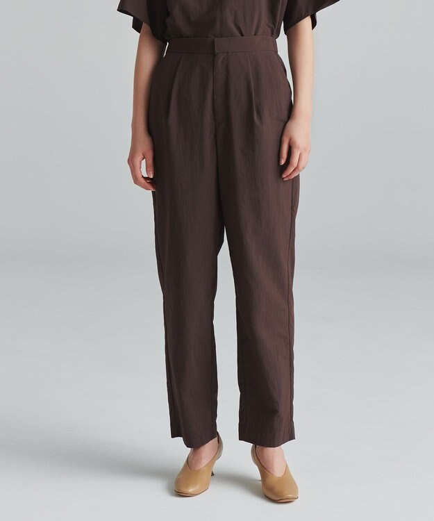 NAVE 【ReNAVE　撥水機能・UVカット・透湿・接触冷感・洗える】ナイロンタスランパンツ ダークブラウン系