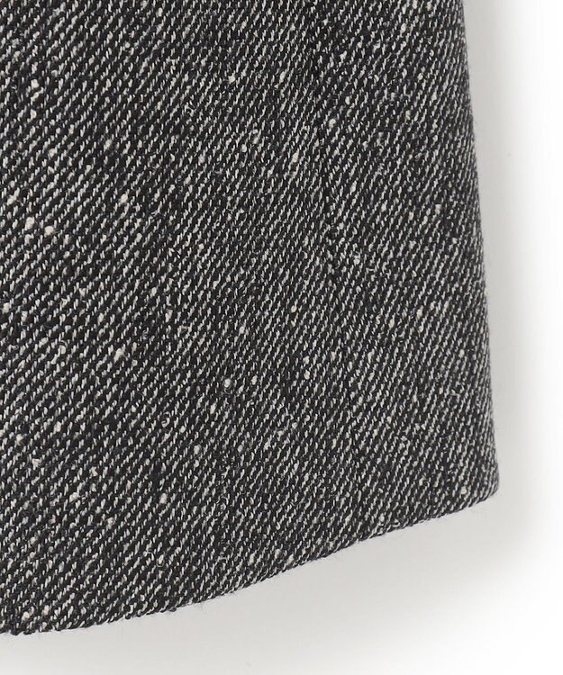 ICB ミックスヤーンツイード ノーカラージャケット グレー系7