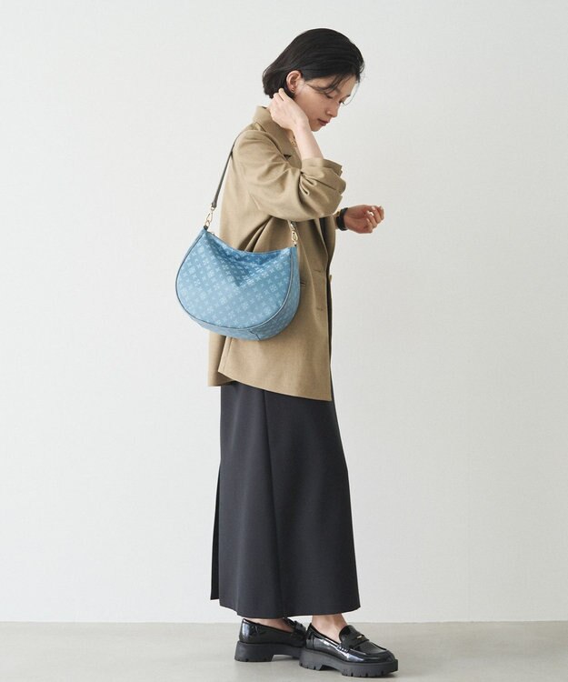 russet ナイロンジャガード2WAYショルダーバッグ(CE-1620) DustyBlue